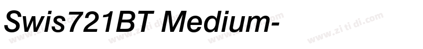 Swis721BT Medium字体转换